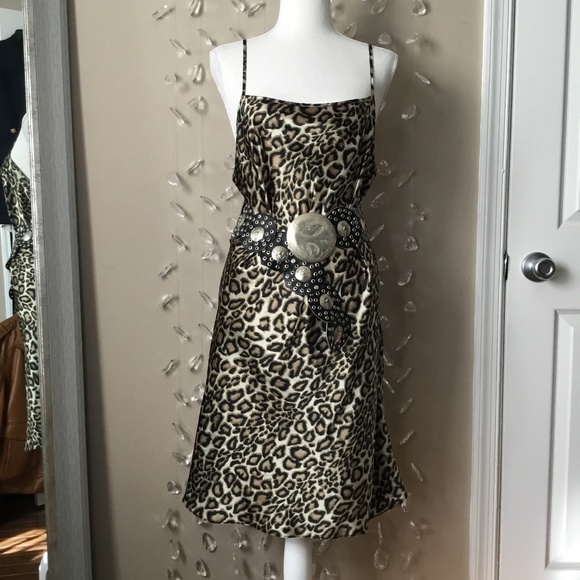 Gilligan & O'Malley Dresses & Skirts - Final Price✨Gilligan & O'Malley Leopard Satin Slip Dress